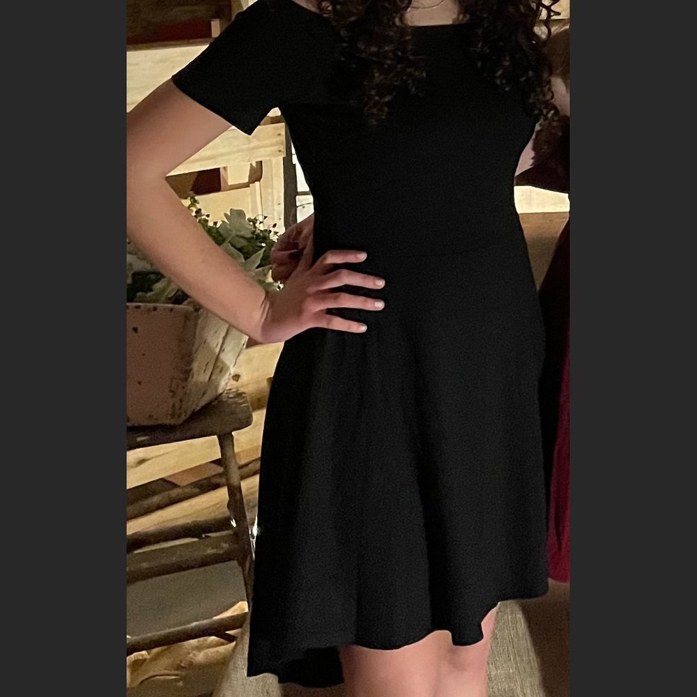 Sarin Matthews Off the Shoulder High-Low Dress